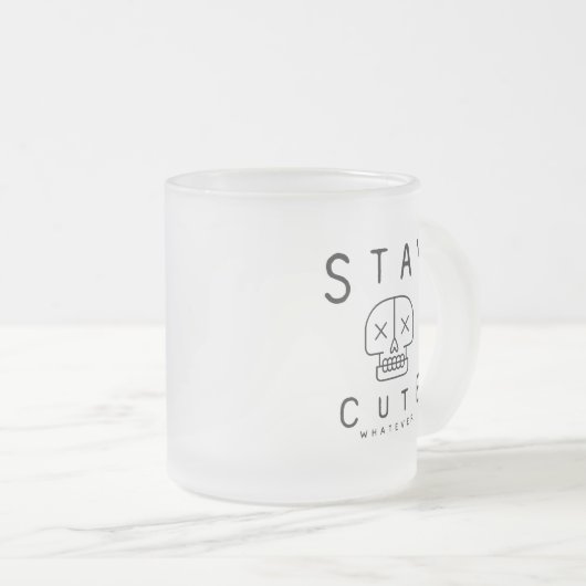 Tasse givrée en verre givré de 10 onces (Devant droit)