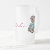 Tasse givrée hawaïenne de Yorkie (Devant droit)