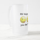 Tasse givrée heureuse de "rv" (Devant gauche)