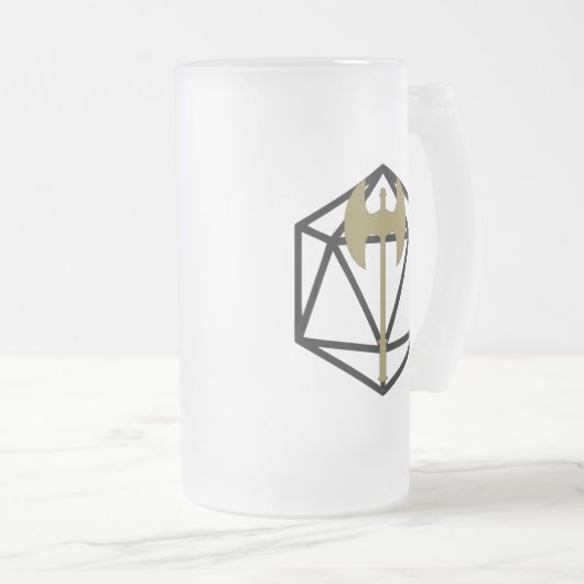 Tasse givrée inspirée barbare de D&D (Devant droit)