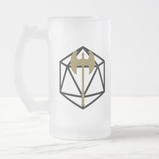 Tasse givrée inspirée barbare de D&D (Gauche)