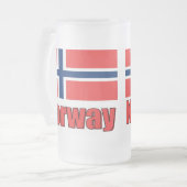 tasse givrée par 16oz Norvège \ drapeau (Devant gauche)