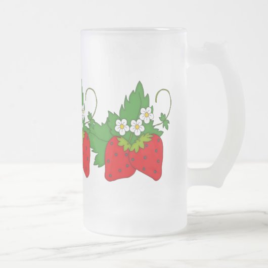 Tasse givrée par amusement de fruit de fraise (Droit)