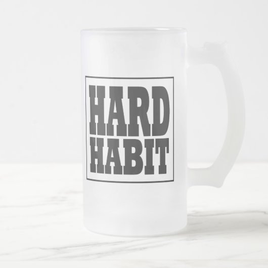 Tasse givrée par bande dure d'habitude (Droit)