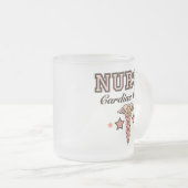 Tasse givrée par caducée cardiaque d'infirmière de (Devant droit)