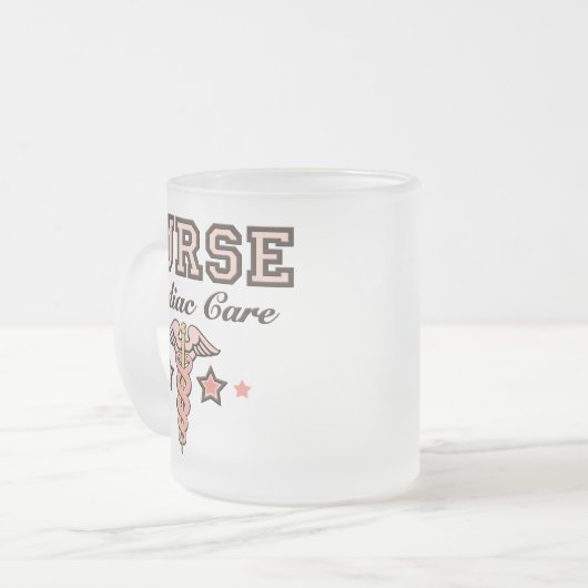 Tasse givrée par caducée cardiaque d'infirmière de (Devant gauche)