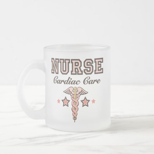 Tasse givrée par caducée cardiaque d'infirmière de (Gauche)