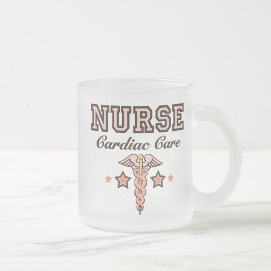 Tasse givrée par caducée cardiaque d'infirmière de (Droit)