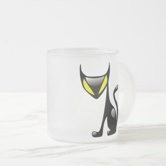 Tasse givrée par chat de démon (Devant droit)
