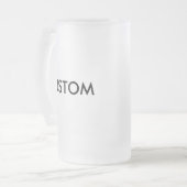 Tasse givrée par coutume en verre de bière 16oz (Devant gauche)