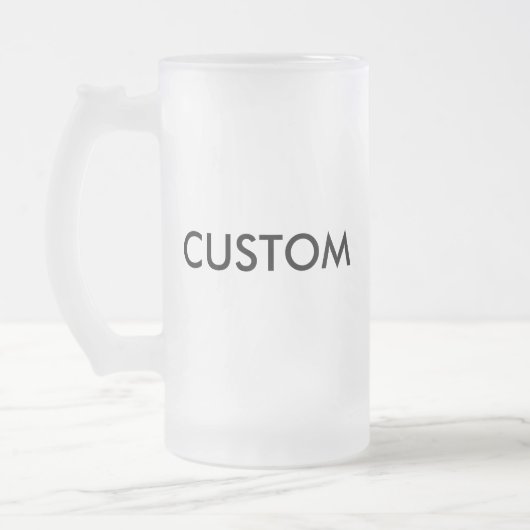 Tasse givrée par coutume en verre de bière 16oz (Gauche)