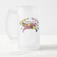 Tasse givrée par crabe de drapeau du Maryland