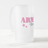 Tasse givrée par épouse d'armée de roses indien (Devant gauche)