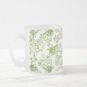 Tasse givrée par fleurs suisses d'edelweiss de (Gauche)