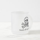 Tasse givrée par grog de pirate de jolly roger (Devant droit)