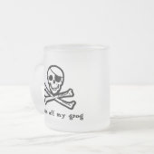 Tasse givrée par grog de pirate de jolly roger (Devant gauche)