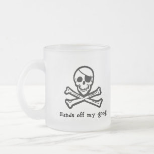 Tasse givrée par grog de pirate de jolly roger