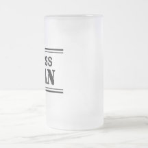 Tasse givrée par homme de patron