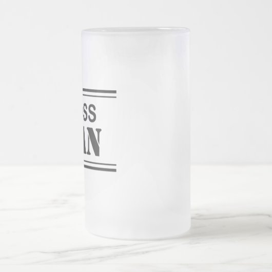 Tasse givrée par homme de patron (Centre)