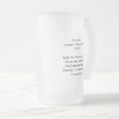 Tasse givrée par Kizuna japonaise d'arts d'épée de (Devant droit)