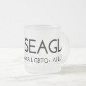 Tasse givrée par logo de SEAGLA (Devant droit)