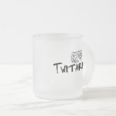 Tasse givrée par logo de Twitarded (Devant droit)