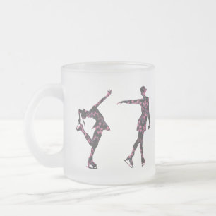 Tasse givrée par motif de patineur artistique