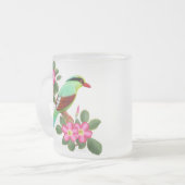 Tasse givrée par pie verte coupée la queue par (Devant gauche)