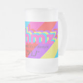 Tasse givrée rayée de Mehmz Shruggy grande (Devant droit)