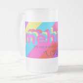 Tasse givrée rayée de Mehmz Shruggy grande (Devant gauche)