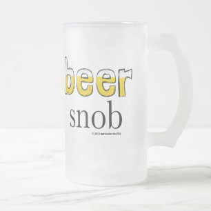 Tasse givrée snob de bière