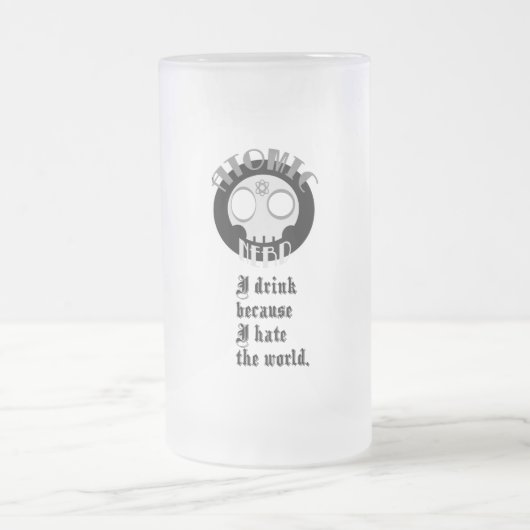 Tasse givrée villan superbe nerd atomique (Centre)