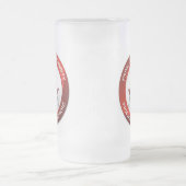 Tasse glaçée maçonnique rouge (Centre)