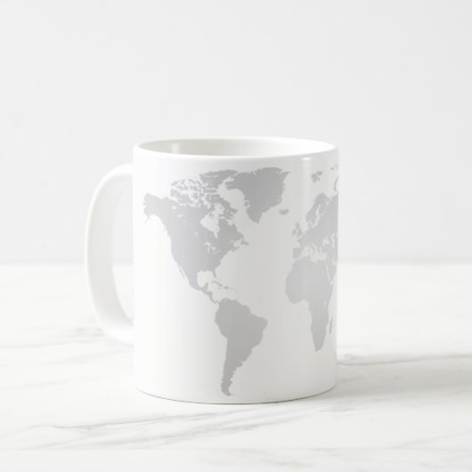 Tasse - globe, carte du monde (Devant gauche)