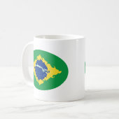 Tasse Gnarly de drapeau du Brésil (Devant gauche)