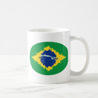 Tasse Gnarly de drapeau du Brésil