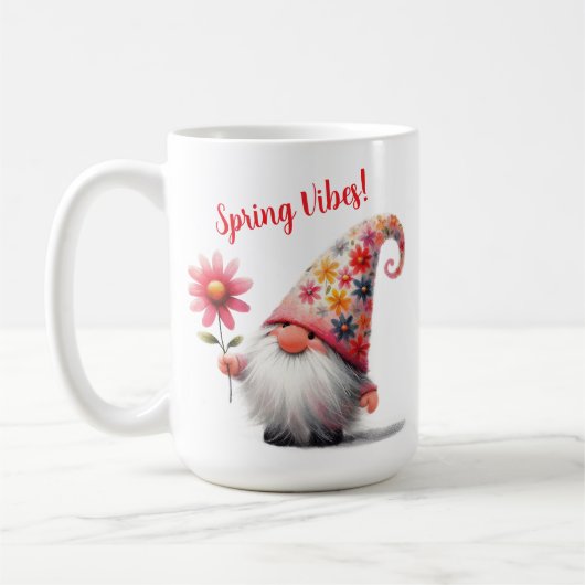 Tasse Gnome Vibrations de Printemps (Gauche)