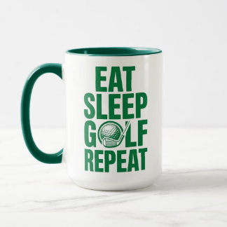 Tasse Golf Répéter, Manger Dormir Golf Drôle Cadea