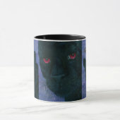 Tasse gothique d'art de vampire de panthère noire (Centre)