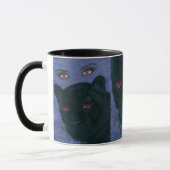 Tasse gothique d'art de vampire de panthère noire (Gauche)