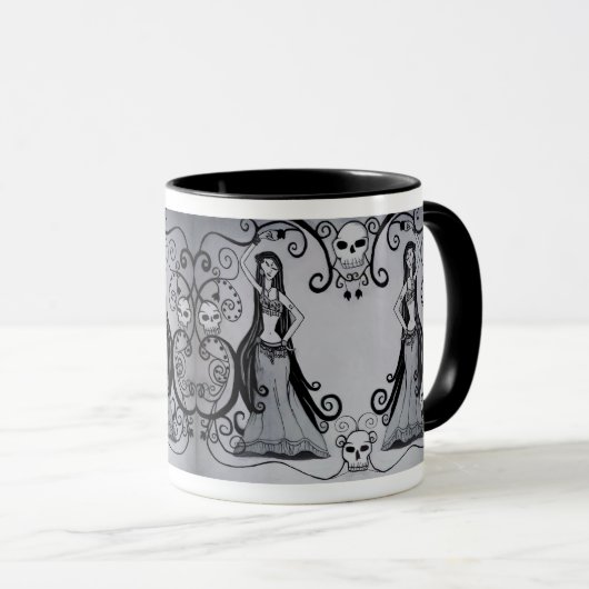 Tasse gothique de danseuse du ventre (Devant droit)