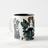 Tasse gothique de fée de papillon de couture de (Devant gauche)