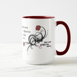 Tasse gothique effrayante de citation d'Edgar