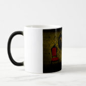 Tasse gothique jaune de fille de chat (Gauche)