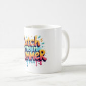 Tasse Graffiti « Catch Me In Summer » (Devant droit)