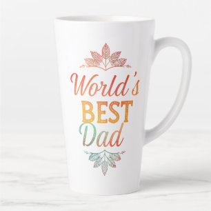 Tasse grand format pour latte «Meilleur papa du mo