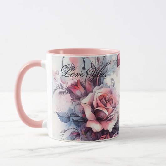 Tasse Grand-mère coeurs amour (Gauche)