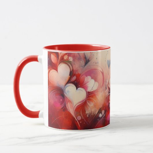 Tasse Grand-mère coeurs amour (Gauche)