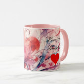 Tasse Grand-mère coeurs d'amour (Devant droit)