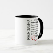 Tasse Grand-mère de chat et chien fière (Devant droit)